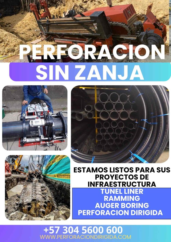 Nuestro servicio de **perforación sin zanja en Cundinamarca** está disponible 24/7 incluyendo fines de semana.